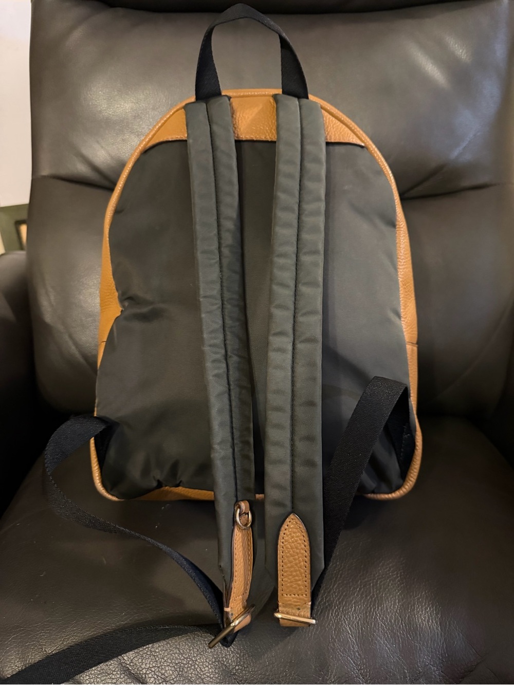 Coach Charlie Backpack Pebble in Leather F30550 Saddle Brown Size Med - Picture 5 of 12